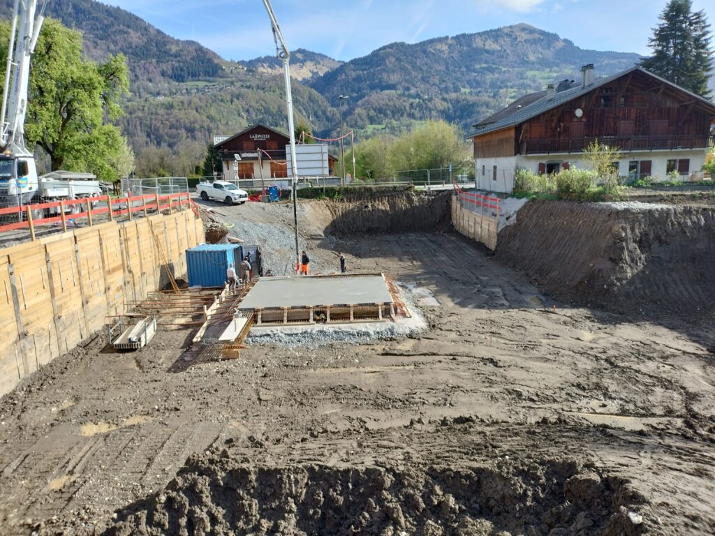 Avancée du chantier – Les Chalets de l’Orsa à Morillon